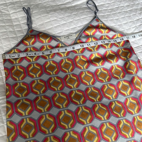 Aritzia Babaton Everly Hot Pink Soft Blue V Neck Camisole XS - Picture 11 of 13